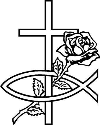 Cross, Rose, Fish 02